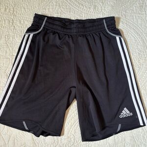 Adidas Black Jogger Sweatpants with Signature Stripes